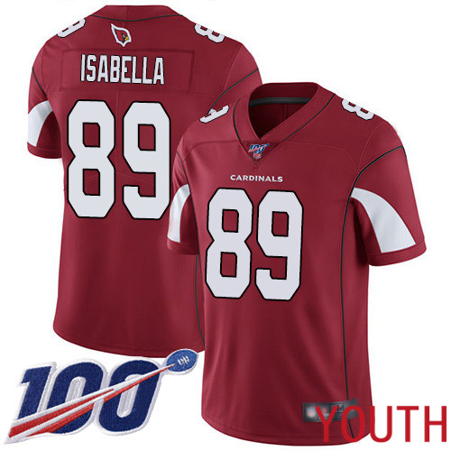 Arizona Cardinals Limited Red Youth Andy Isabella Home Jersey NFL Football #89 100th Season Vapor Untouchable